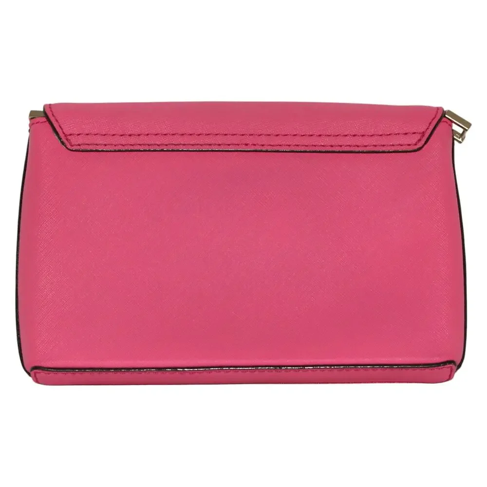 Kate Spade Pink Leather Gold Turn Lock Mini Bag